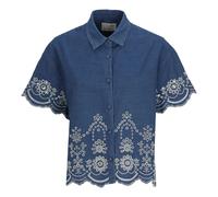 MC2 Saint Barth, Femme, Blouses et Chemises, Bleu, Taille: 42 FR Clementine Crop Blouse