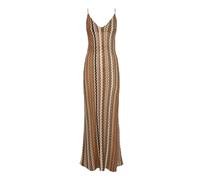Saint Barth, Femme, Robes, Brun, Taille: 38 FR Rachel Chevron 18 Maxi Dress