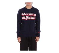 Saint Barth - Heron Vacanze Logo - Homme - Pulls - Bleu - Taille: XL