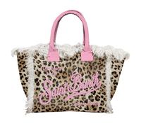 Saint Barth MC2 Sac Colette Imprimé Léopard avec Logo Rose Dimensions : 30 x 22 x 15 cm