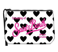 Saint Barth Pochette Aline Lovely, cœur noir