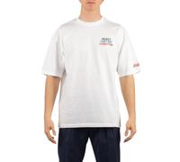 Saint Barth Mc2 DLR0001 Money Happiness T-shirt à manches courtes en coton pour homme, Blanc, Large