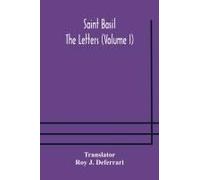 Saint Basil The Letters (Volume I)