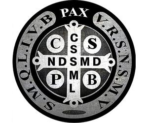 Saint Benoit - (5x5cm) - Sticker/autocollant