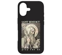Saint Benoît de Nursie Priez pour Nous Dévotion Catholique Coque pour iPhone 17