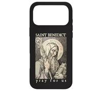 Saint Benoît de Nursie Priez pour Nous Dévotion Catholique Coque pour iPhone 17 Pro Max