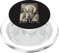 Saint Benoît de Nursie Priez pour Nous Dévotion Catholique PopSockets PopGrip pour MagSafe