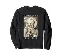 Saint Benoît de Nursie Priez pour Nous Dévotion Catholique Sweatshirt