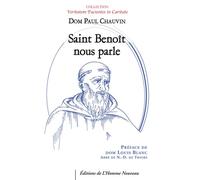 Saint Benoît nous parle - Paul Chauvin - L'homme Nouveau Eds - broché - Essai