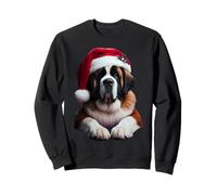 Saint Bernard avec bonnet de Père Noël Sweatshirt