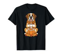 Saint Bernard Café Automne Thanksgiving Femmes Hommes Enfants T-Shirt