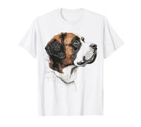 Saint Bernard Chien Animaux Art Saint Bernard T-Shirt