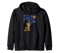 Saint Bernard Chien Van Gogh Nuit étoilée Sweat à Capuche