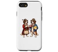 Saint Bernard Couple marié Chien Café Amour Fromage Drapeau Suisse Coque pour iPhone SE (2020) / 7/8