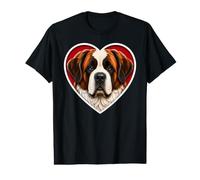 Saint Bernard Cœur T-Shirt Graphique avec Valeur