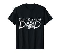 Saint Bernard Dad Daddy Puppy Race Propriétaire de chien Père Papa T-Shirt