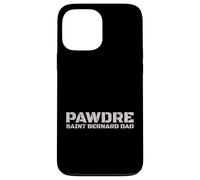 Saint Bernard Dad Dog Lover Typography Design Coque pour iPhone 13 Pro Max
