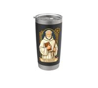 Saint Bernard de Clairvaux Apiculteur Catholique Saint Gobelet isotherme en acier inoxydable double paroi