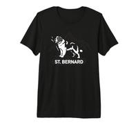 Saint Bernard Dessin Aventure Montagne T-Shirt Haut de Gamme