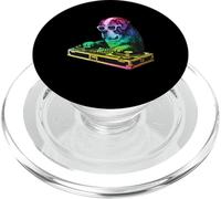 Saint Bernard DJ Music Party Amoureux des Chiens PopSockets PopGrip pour MagSafe