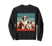 Saint Bernard Dog Lovers Animaux Chiots Chien Géant Dog Love Sweatshirt