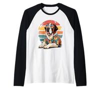 Saint Bernard Dog Lunettes De Soleil Hawaï Plage Été Manche Raglan