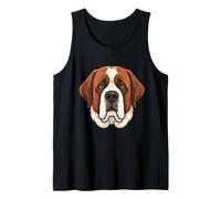 Saint Bernard Face - Maman Saint-Bernard, Papa, Chien de Montagne Débardeur