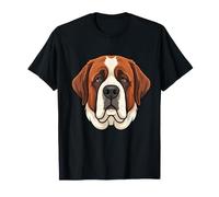 Saint Bernard Face - Maman Saint-Bernard, Papa, Chien de Montagne T-Shirt