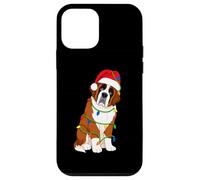 Saint Bernard Guirlande Lumineuse pour Sapin de Noël Amoureux des Chiens Coque pour iPhone 12 Mini