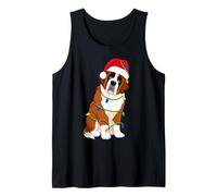 Saint Bernard Guirlande Lumineuse pour Sapin de Noël Amoureux des Chiens Débardeur