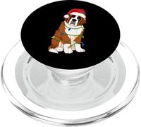 Saint Bernard Guirlande Lumineuse pour Sapin de Noël Amoureux des Chiens PopSockets PopGrip pour MagSafe
