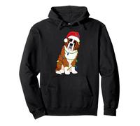 Saint Bernard Guirlande Lumineuse pour Sapin de Noël Amoureux des Chiens Sweat à Capuche