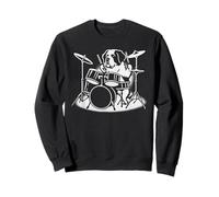 Saint Bernard Jouant de la Batterie Batteur Amoureux des Chiens Sweatshirt