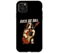 Saint Bernard Jouant de la Guitare Rock and Roll Amoureux des Chiens Coque pour iPhone 11 Pro Max