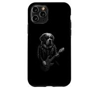 Saint Bernard Jouant de la Guitare Rock Music Amoureux des Chiens Coque pour iPhone 11 Pro