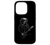 Saint Bernard Jouant de la Guitare Rock Music Amoureux des Chiens Coque pour iPhone 14 Pro