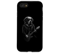Saint Bernard Jouant de la Guitare Rock Music Amoureux des Chiens Coque pour iPhone SE (2020) / 7/8