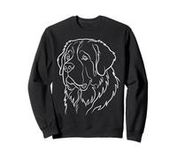 Saint Bernard Ligne esthétique Art Abstrait Minimaliste Dessin Sweatshirt