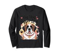 Saint Bernard Pattes et cœurs - Big Dog Bigger Love Manche Longue