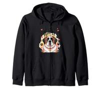 Saint Bernard Pattes et cœurs - Big Dog Bigger Love Sweat à Capuche