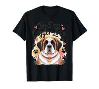 Saint Bernard Pattes et cœurs - Big Dog Bigger Love T-Shirt