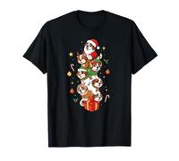 Saint Bernard Père Noël, Elfe, Bonhomme de Neige, Noël, Femme, Homme et Enfant T-Shirt