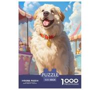 Saint-Bernard Puzzle 1000 Pièces Cadeau Unique Animaux Jeu Éduchatif Challenge Toy À De Qualité Supérieure Peinture Art pour Adultes Et Enfants À Partir De 12 Ans 38x26cm/1000pcs