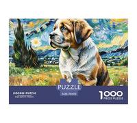 Saint Bernard Puzzle Défi De 1000 Pièces Qualité Supérieure, Unicité, séparé Format... Cadeau de Noël idéal pour Adolescents (14+) et Adultes 70x50cm/1000pcs