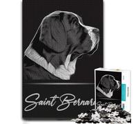 Saint Bernard Puzzle en Bois Coloré 300 pièces pour Adultes | Une activité sans écran autour de la table: moins de temps devant les écrans sur plusieurs sessions.