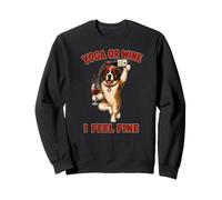 Saint Bernard Yoga ou vin I Feel Fine - DIGOR drôle Sweatshirt