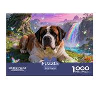 Saint BernardPuzzle 1000 PièCes Puzzle Chats Mignons Adultes Et Enfants Jeu Éducatif Défi Jouet 70x50cm/1000pcs