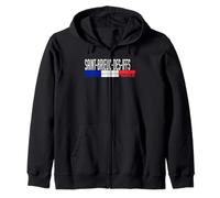 Saint-Brieuc-des-Iffs Drapeau France Fierté de la Ville Sweat à Capuche