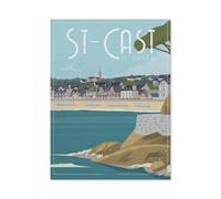 Saint-Cast-Le-Guildo France,Bricolage 1000 Pièces Jigsaw Puzzles Éducatif Intellectuel Jouet De Décompression Amusant Jeu De Famille pour Enfants(50x70cm)-BN50