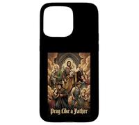 Saint catholique Prie comme Un père Religieux Coque pour iPhone 15 Pro Max
